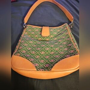 Green & Pink Dooney & Bourke Pocketbook